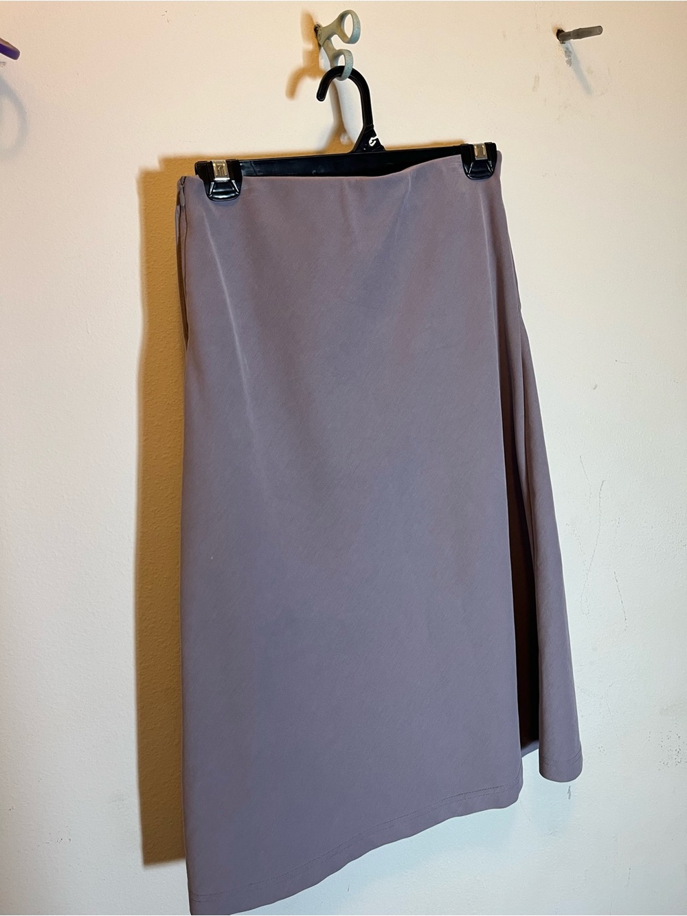 OGL Lavender A-Line Midi Skirt Solid Size S Regular Women's Skirt